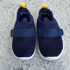 Cat & Jack Blue Mesh Water Shoes with Yellow Tab
